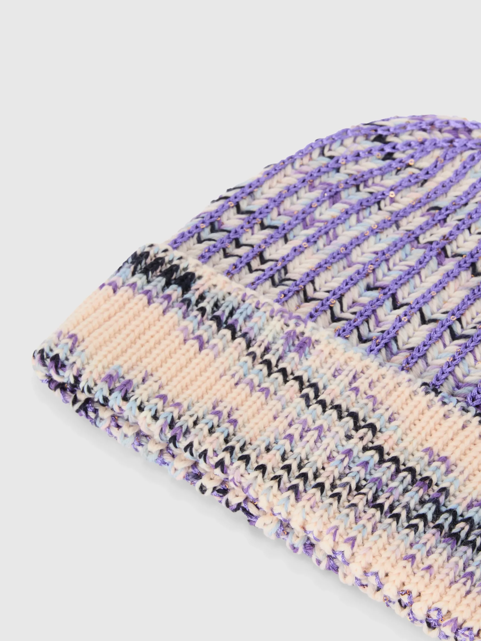 Slub wool blend beanie