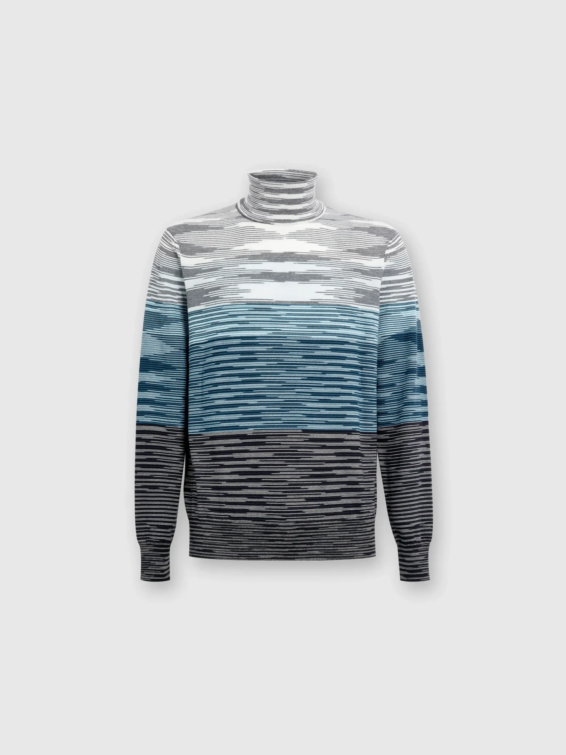Slub wool turtleneck pullover