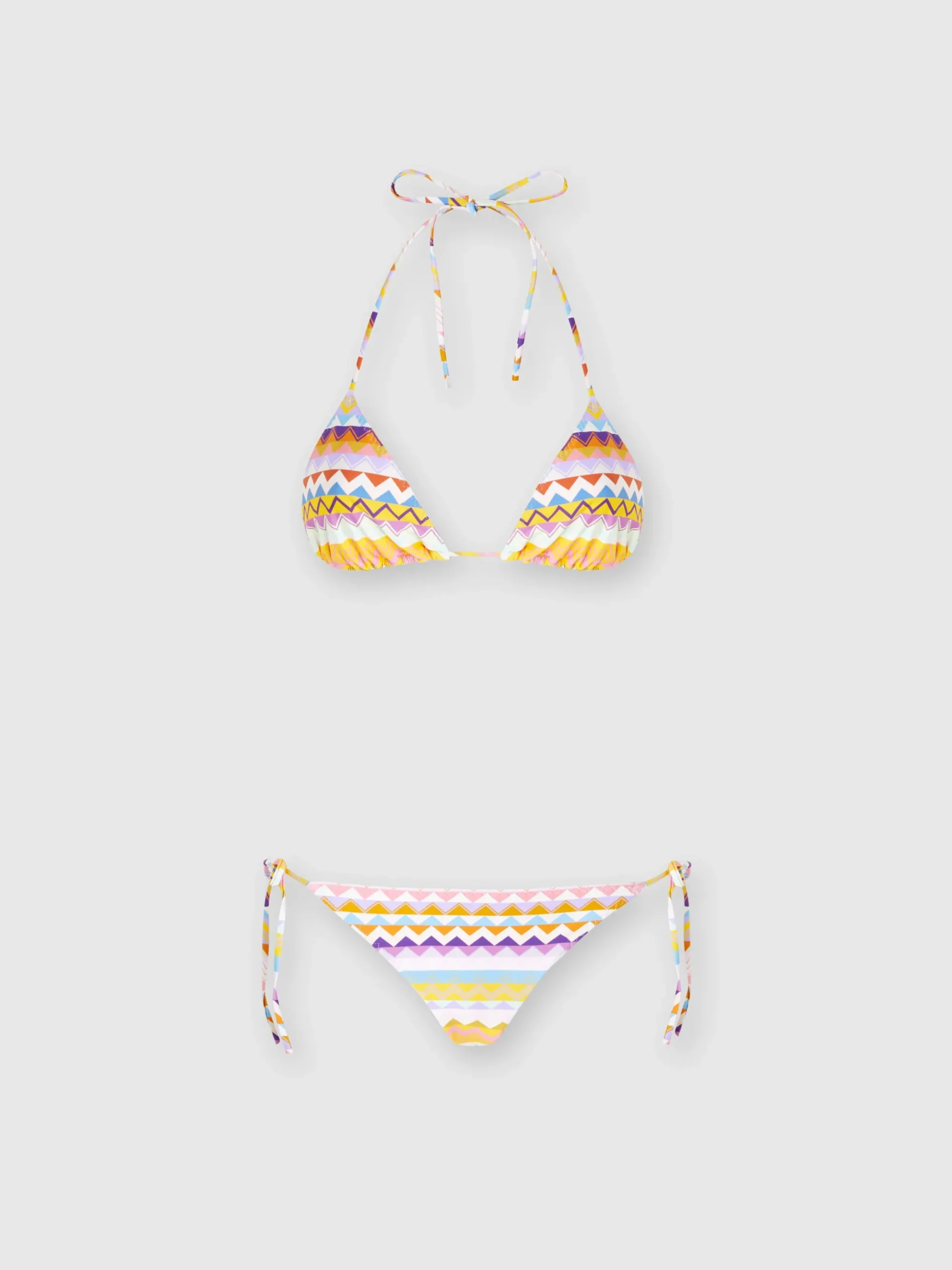 Stretch bikini with zigzag print