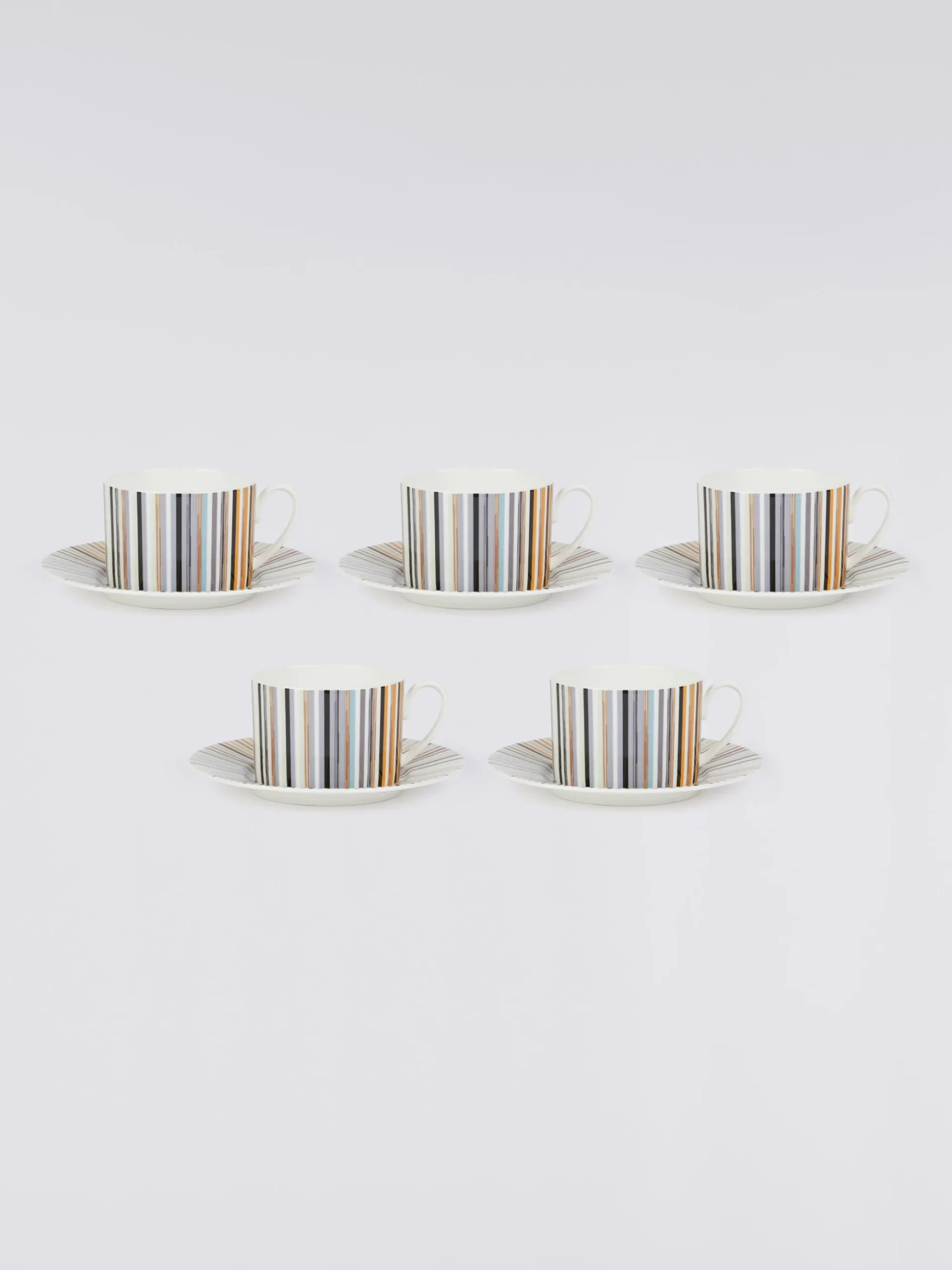 Stripes Jenkins Set of 6 tea cups & saucers