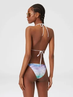 Tie-dye print bikini