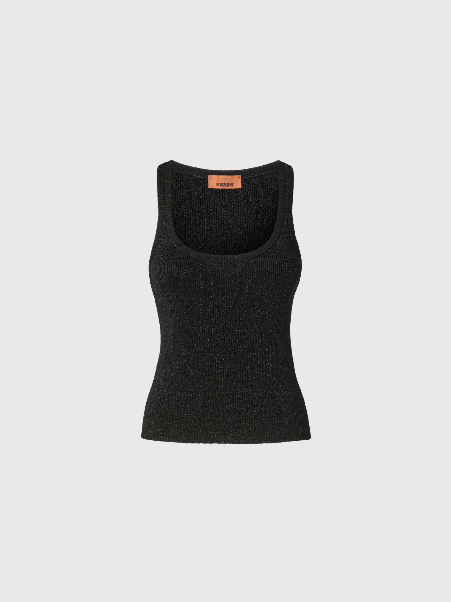 Viscose lamé tank top