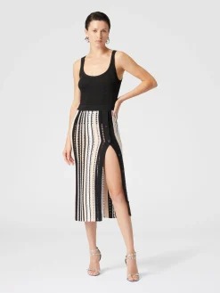 Viscose lamé tank top