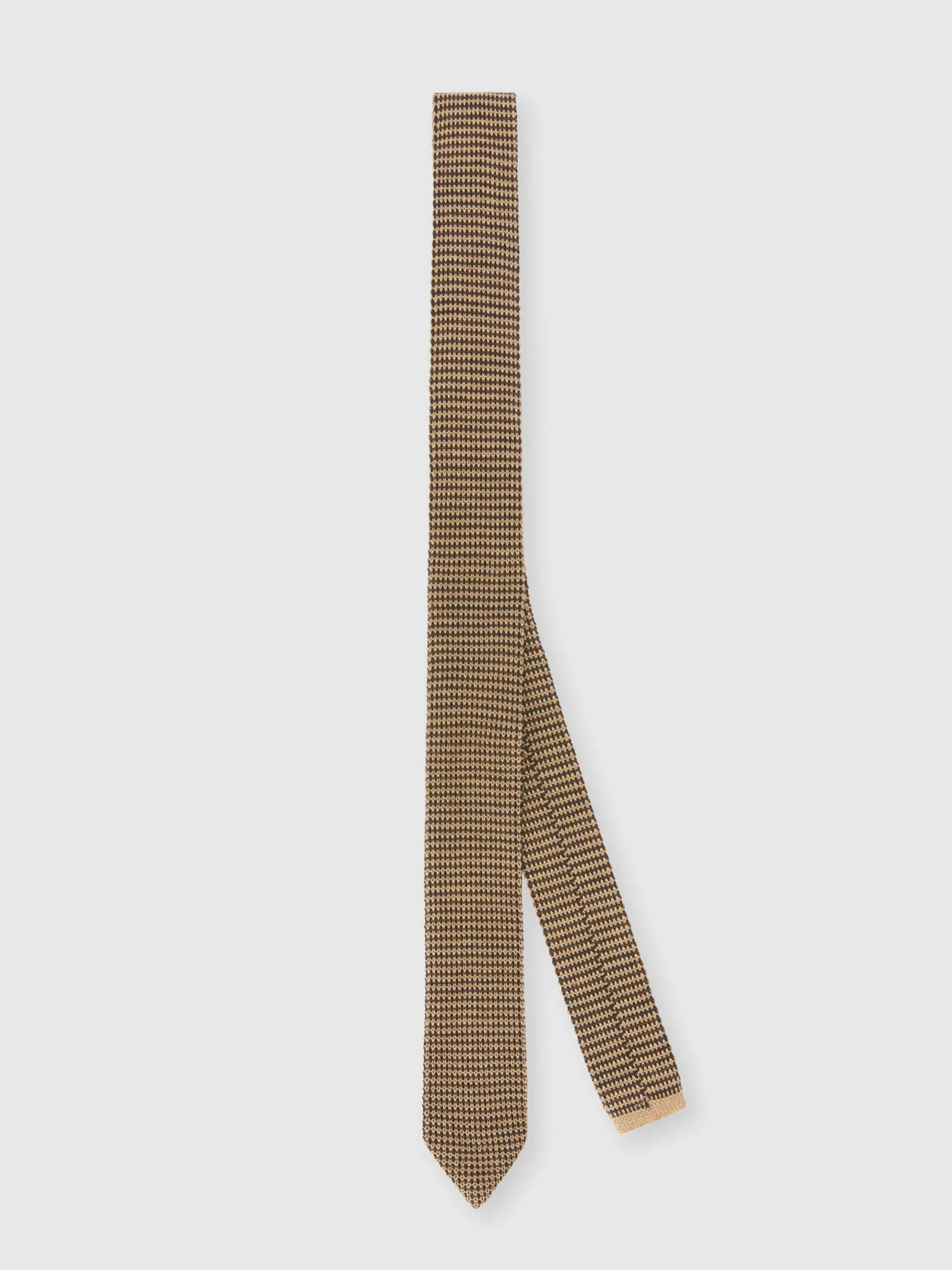 Wool blend knit tie
