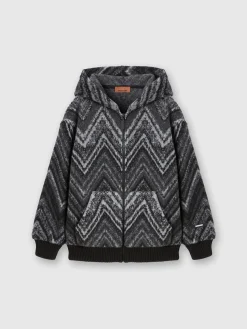 Wool-blend hooded sweatshirt