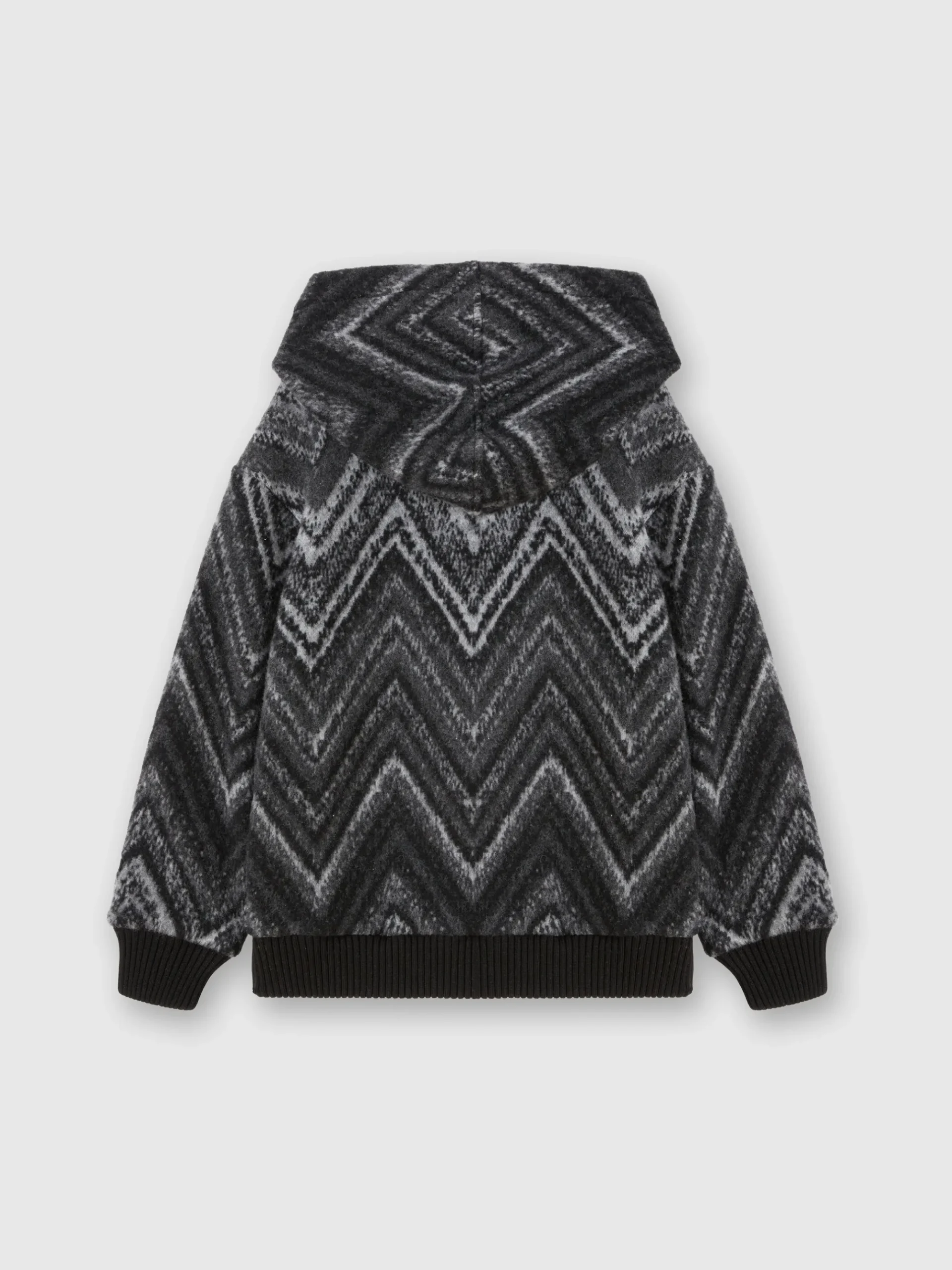 Wool-blend hooded sweatshirt