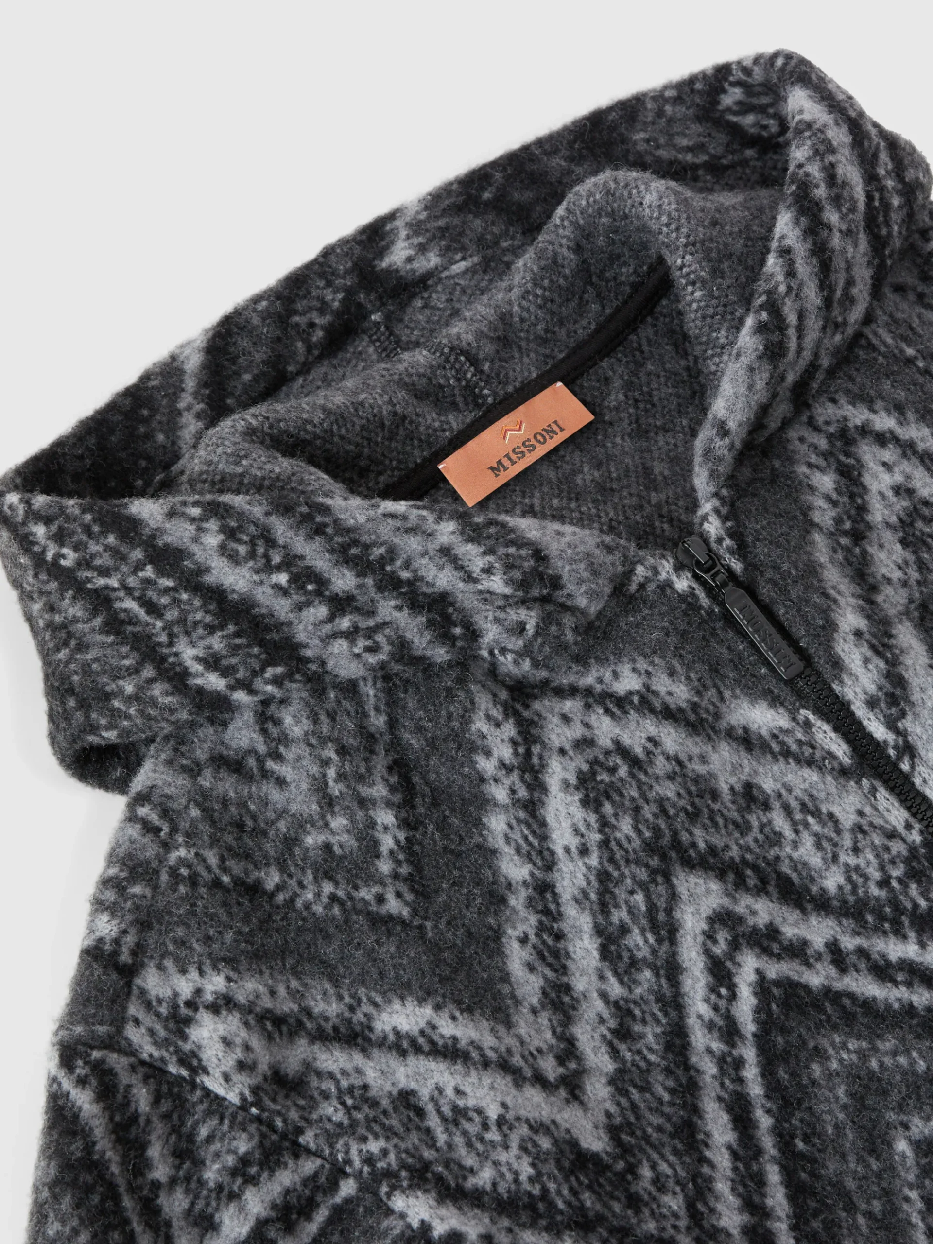 Wool-blend hooded sweatshirt