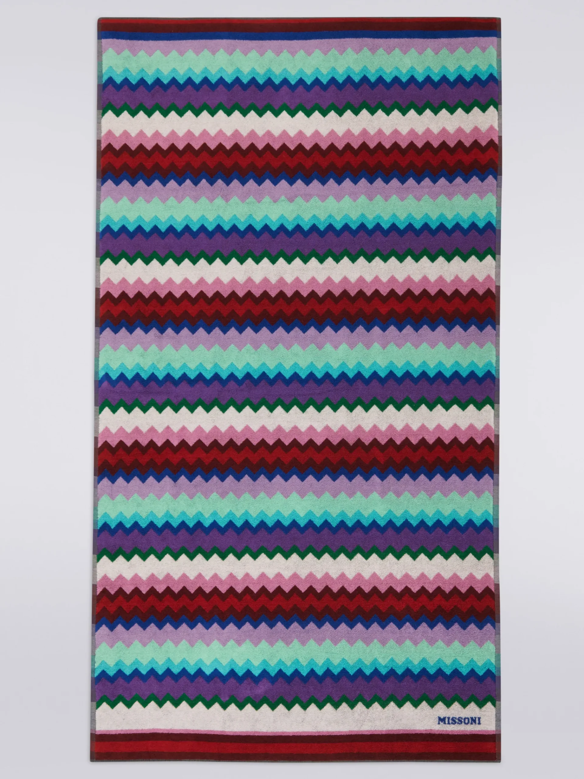 100x180 cm Chantal chevron cotton terry beach towel
