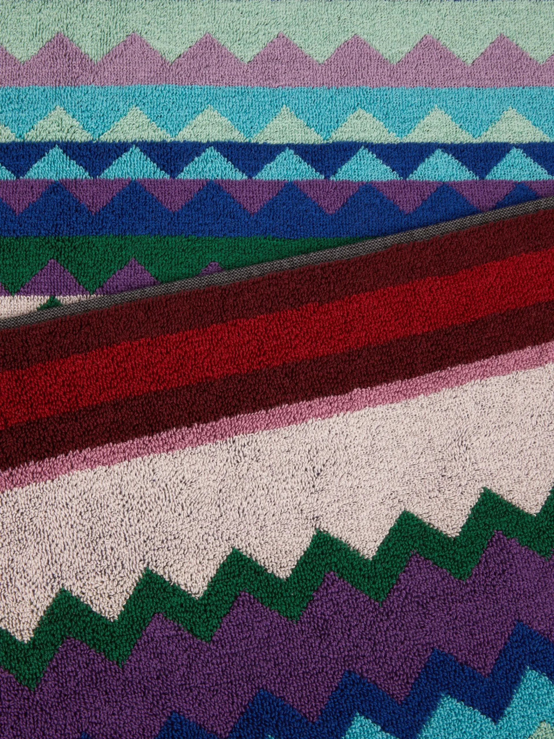 100x180 cm Chantal chevron cotton terry beach towel