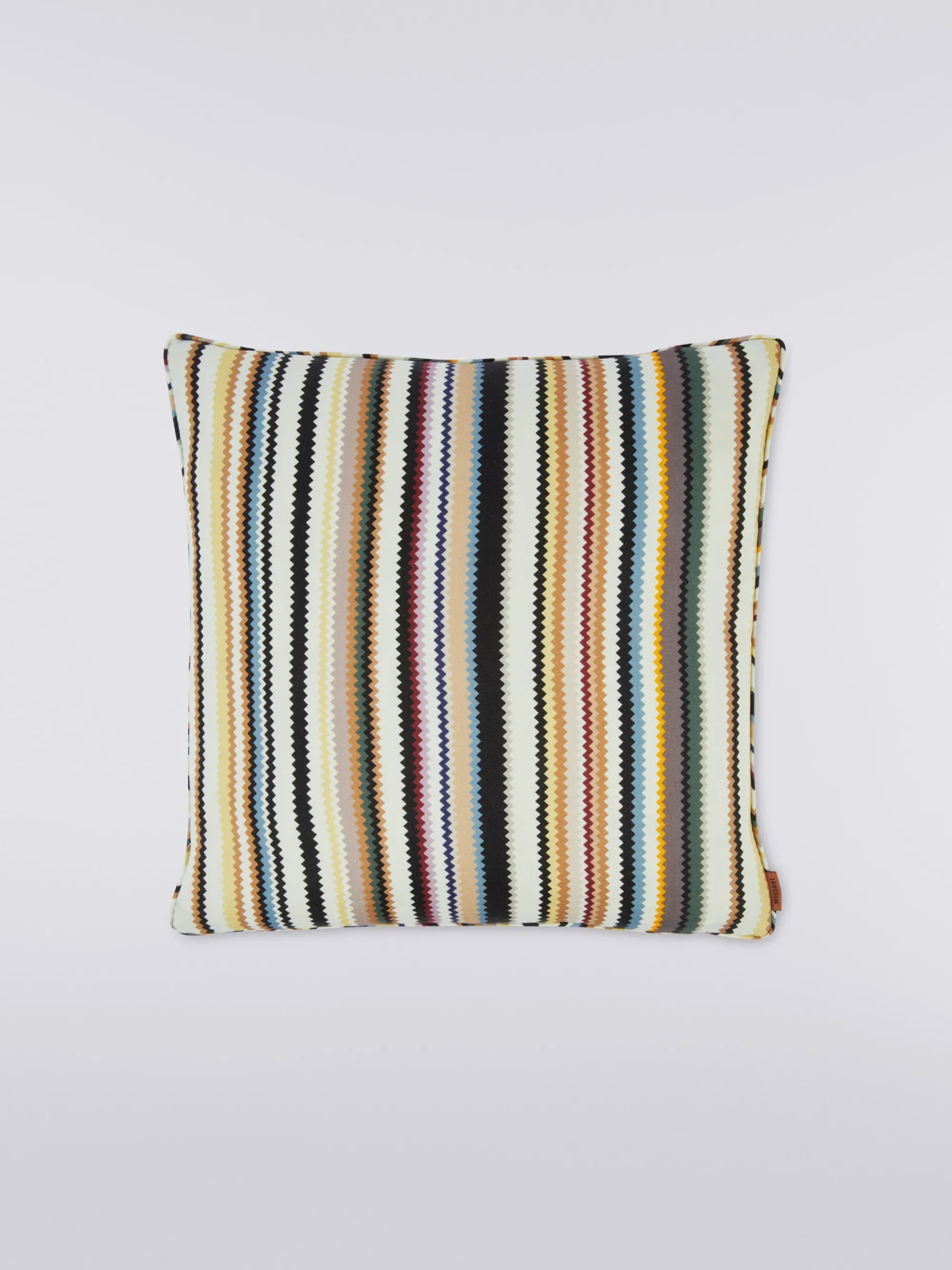 40x40 cm Shangai wool satin cushion with zig zag print