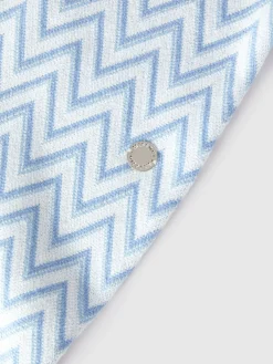 Zig zag cotton and cashmere romper