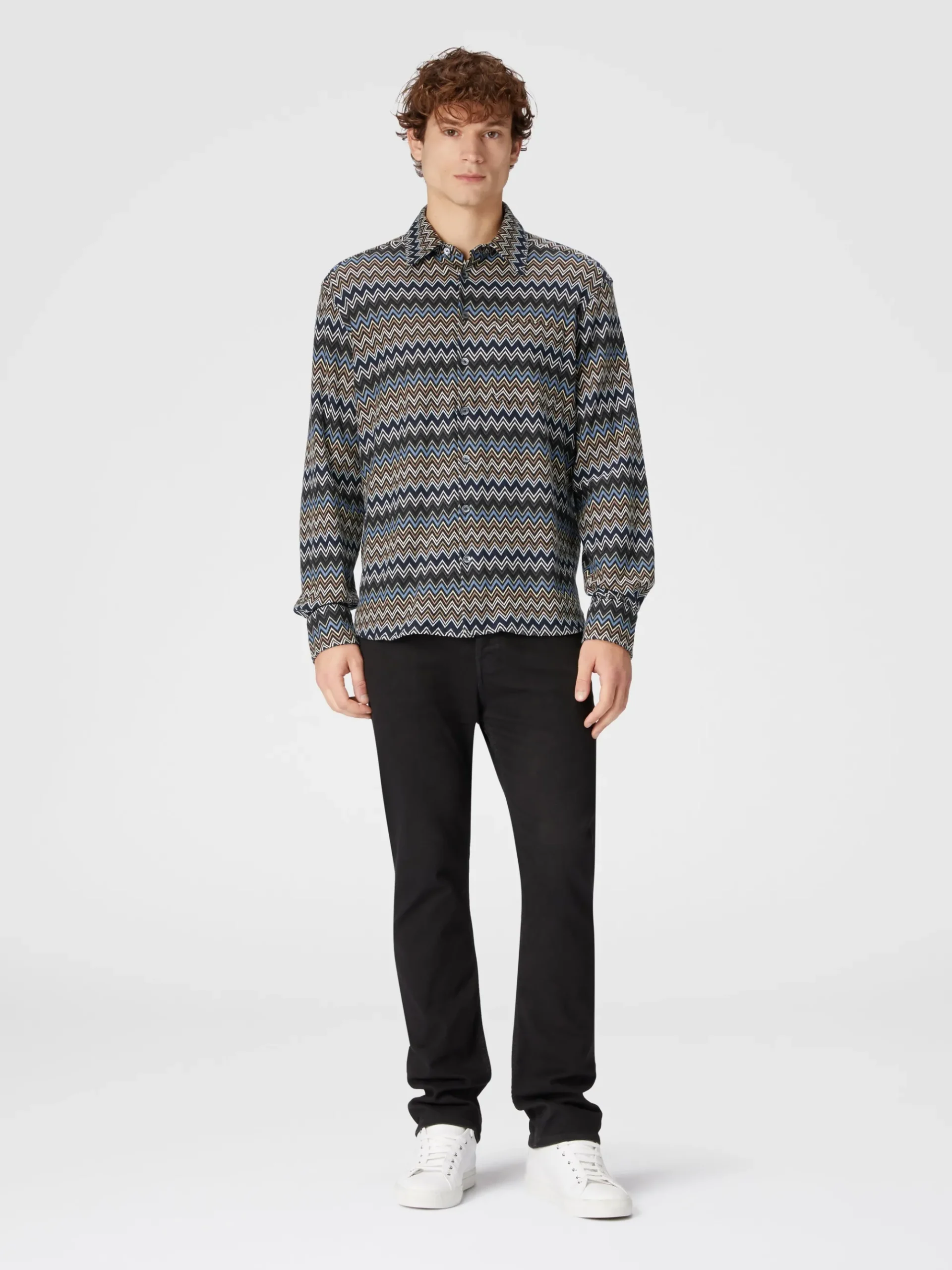 Zig zag cotton shirt