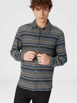 Zig zag cotton shirt