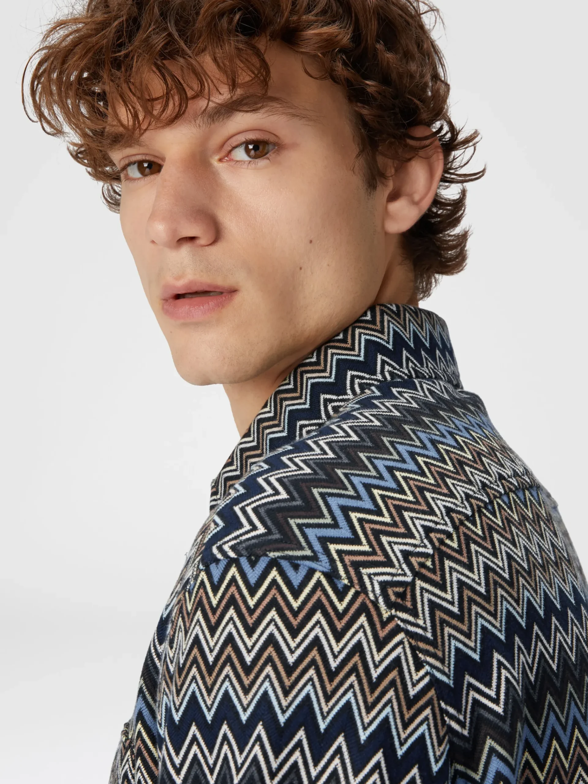 Zig zag cotton shirt