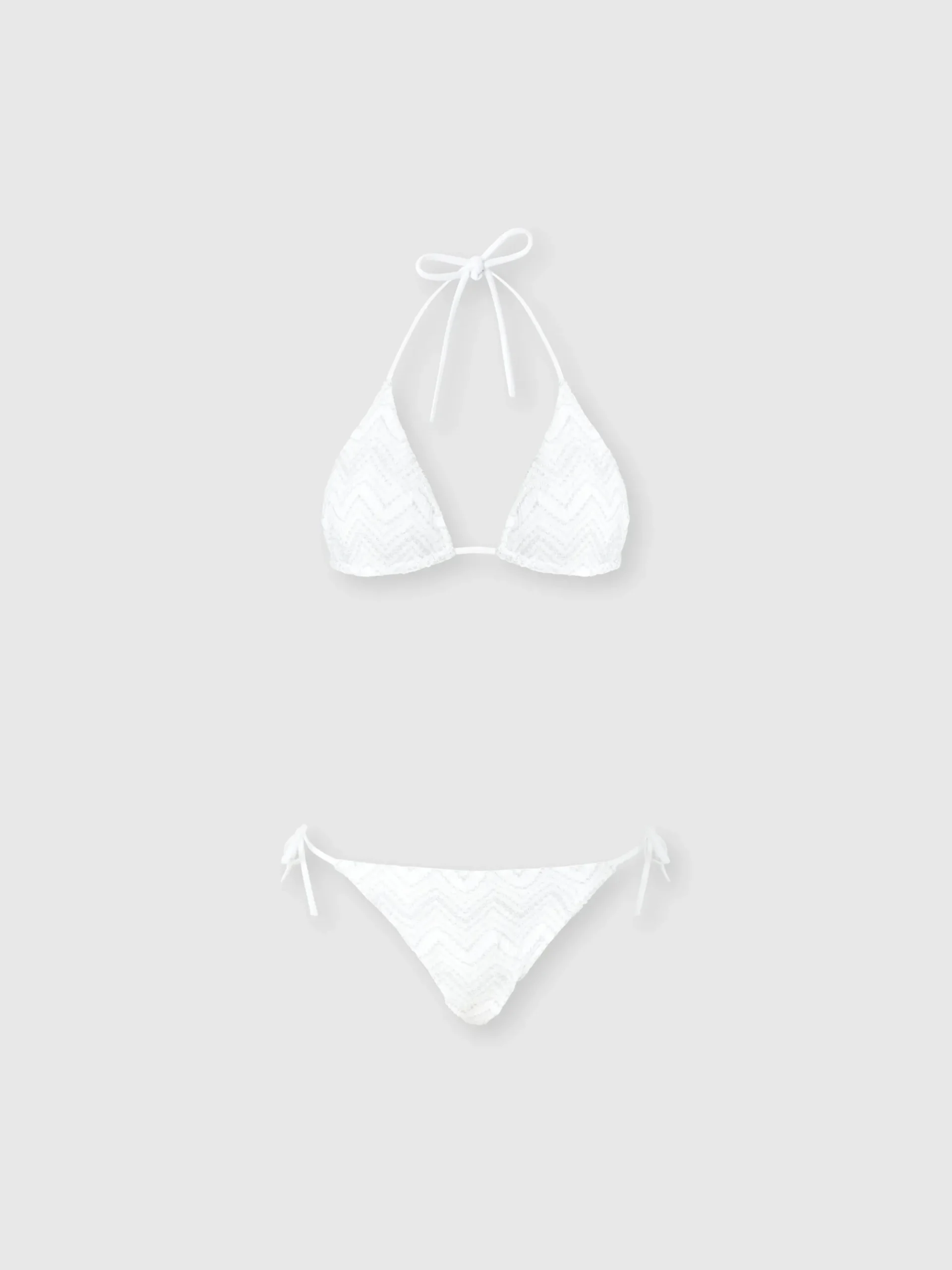 Zig zag lamé viscose bikini