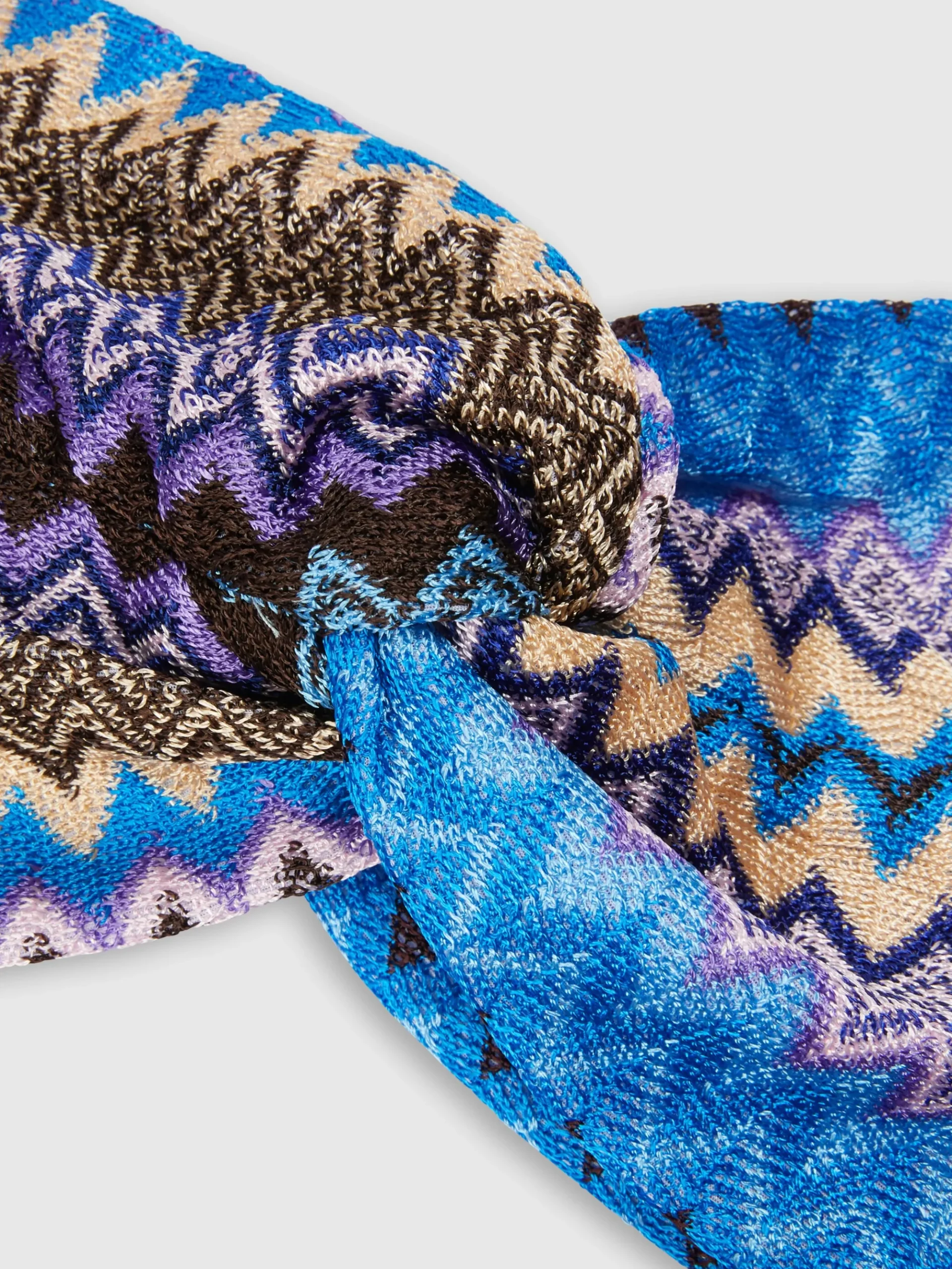 Zig zag viscose headband