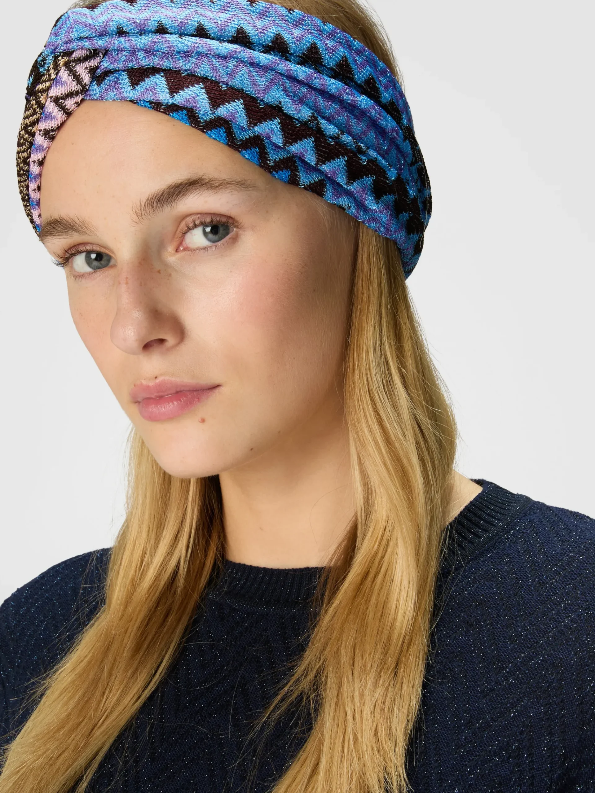Zig zag viscose headband