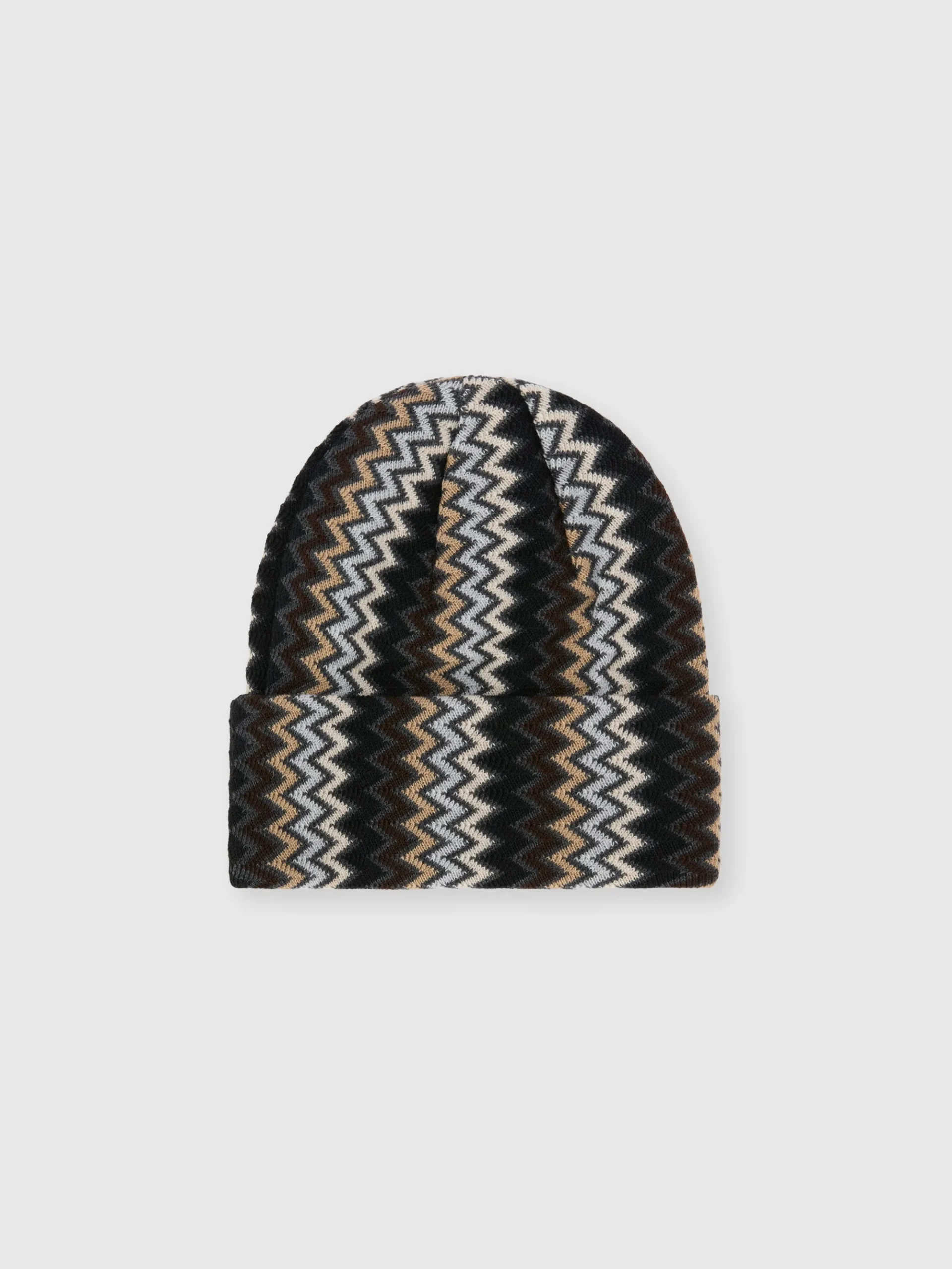 Zig zag wool beanie