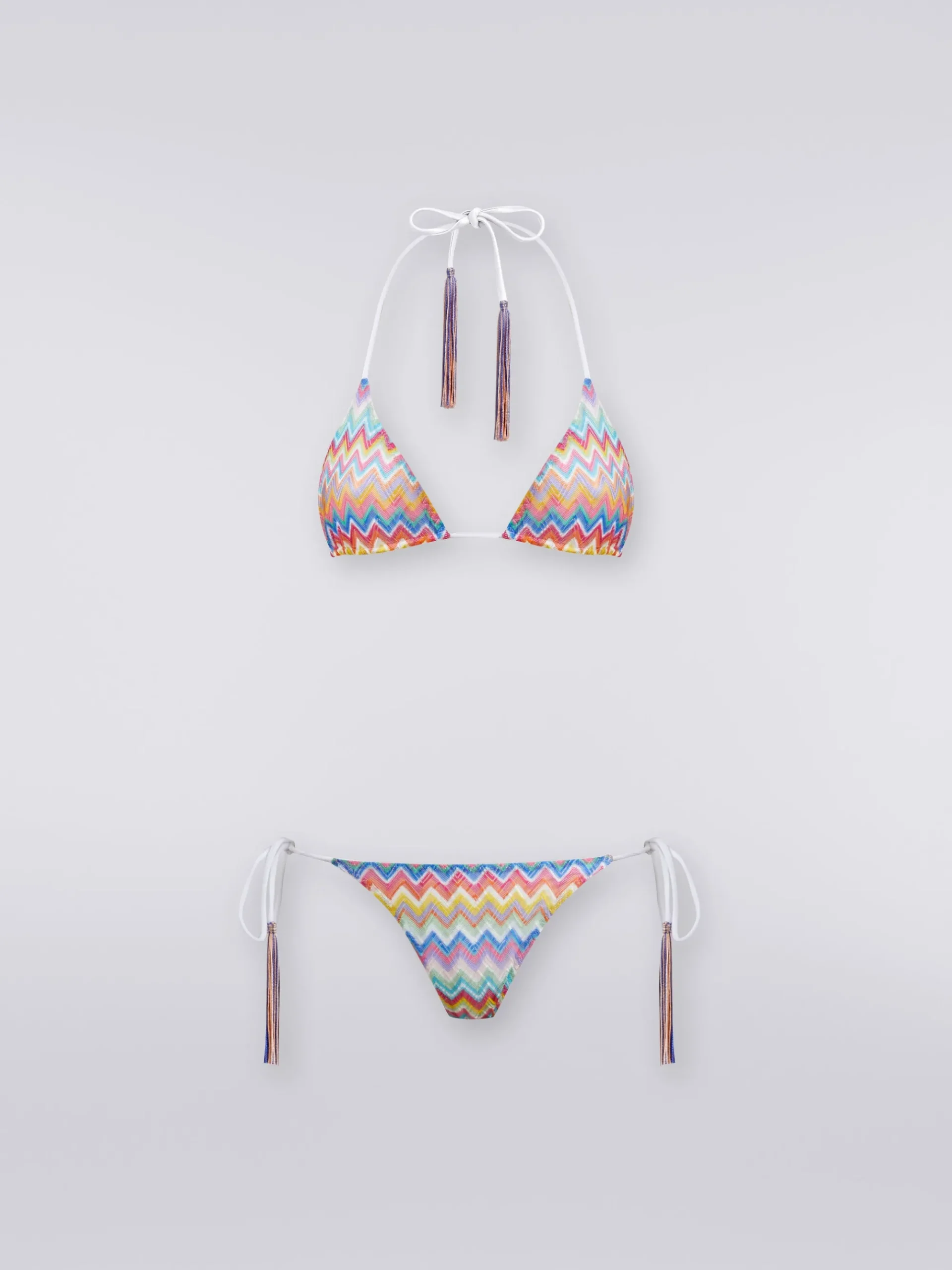 Zigzag print bikini