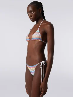 Zigzag print bikini
