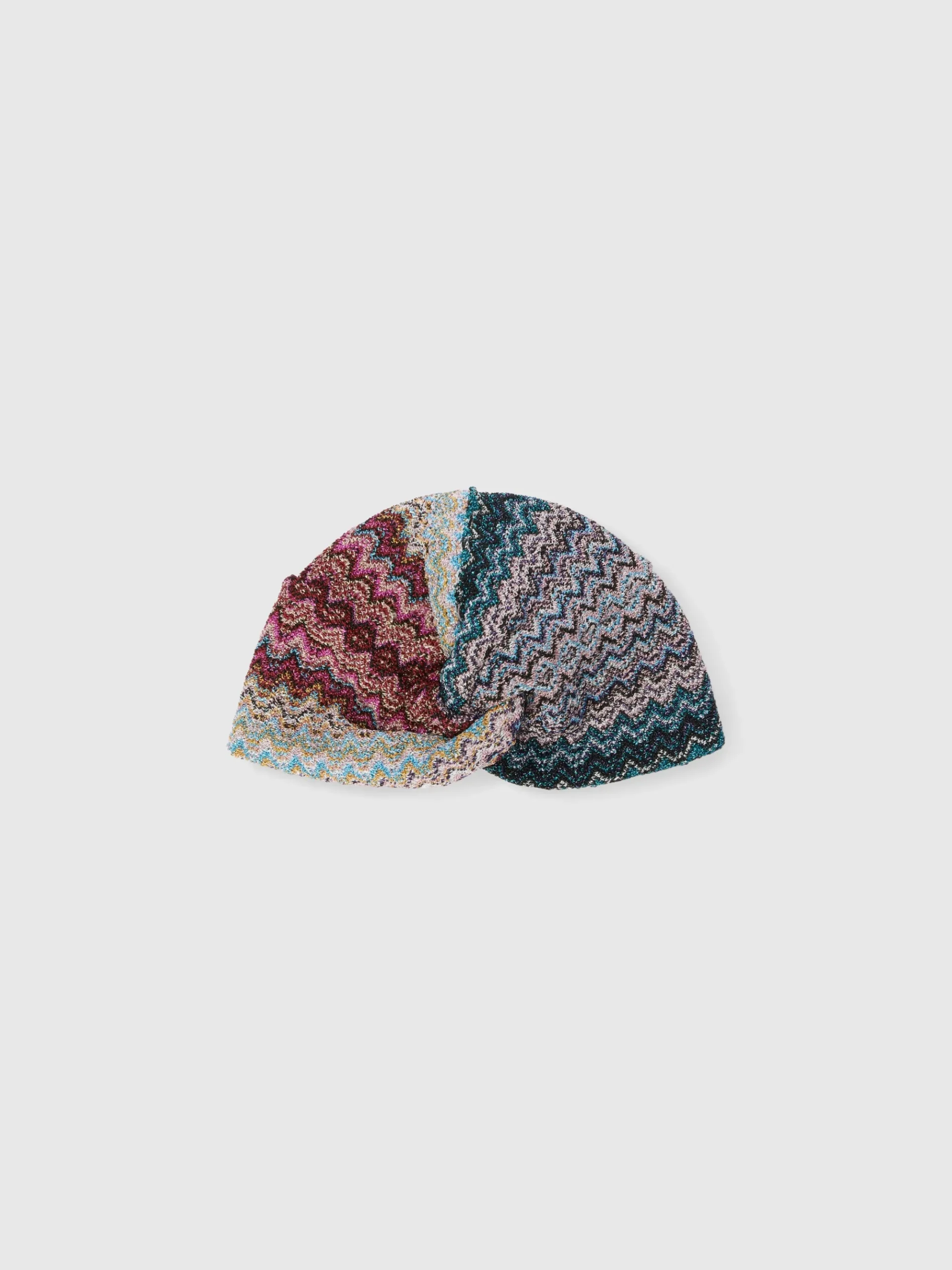 Zigzag viscose blend turban