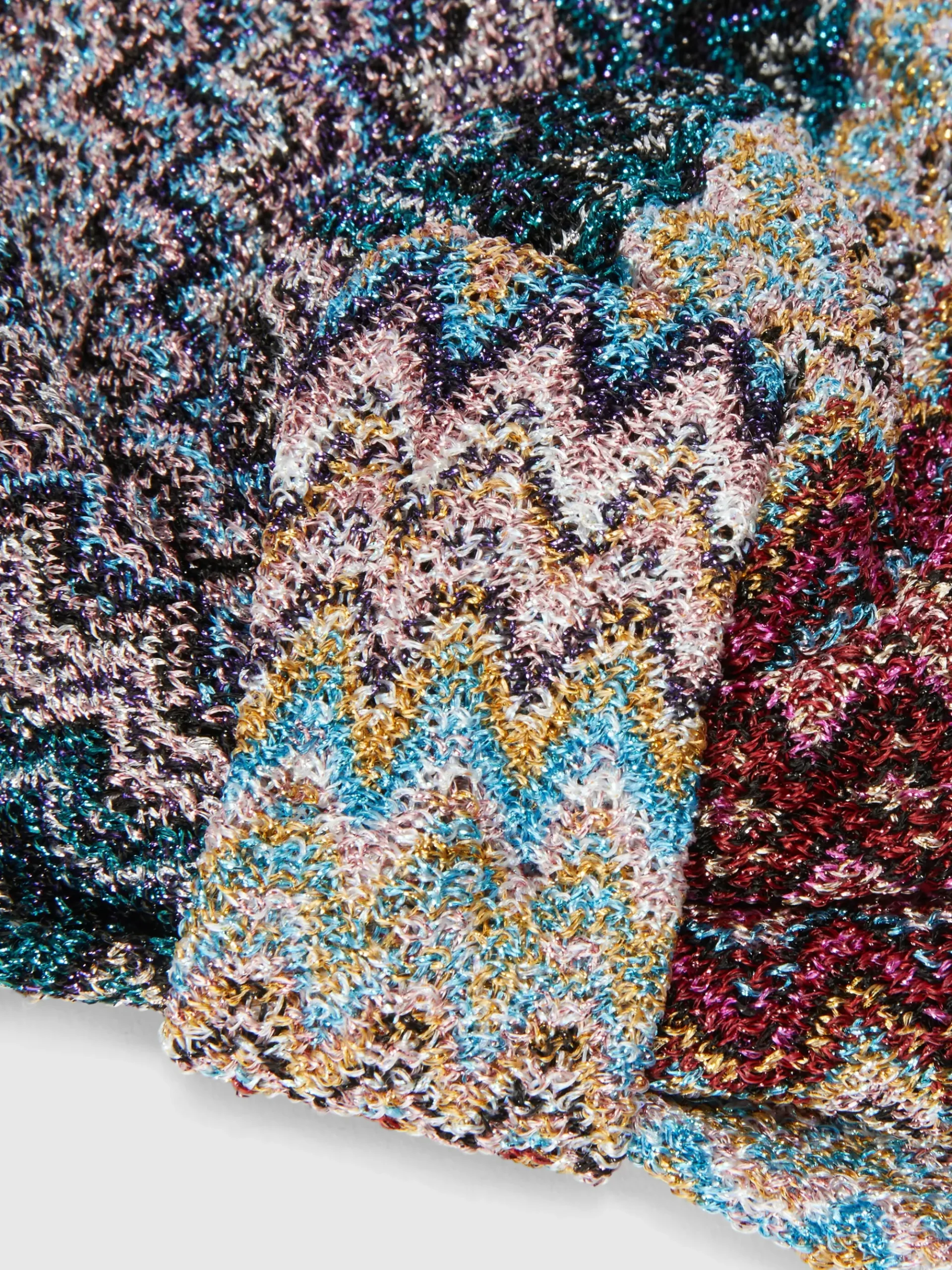 Zigzag viscose blend turban