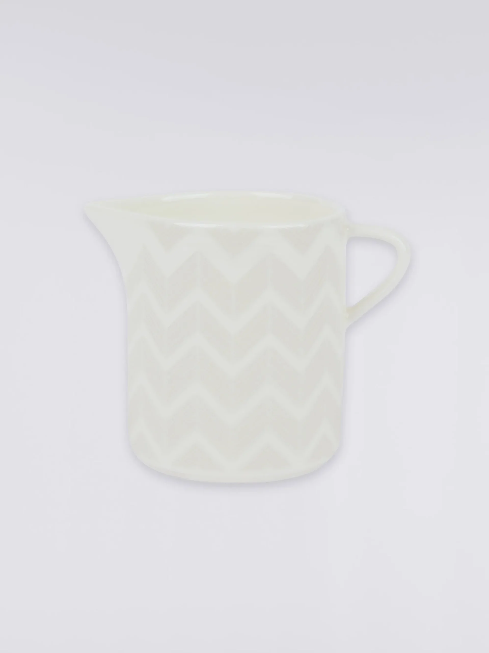 Zigzag White Milk Jug