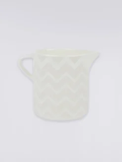 Zigzag White Milk Jug