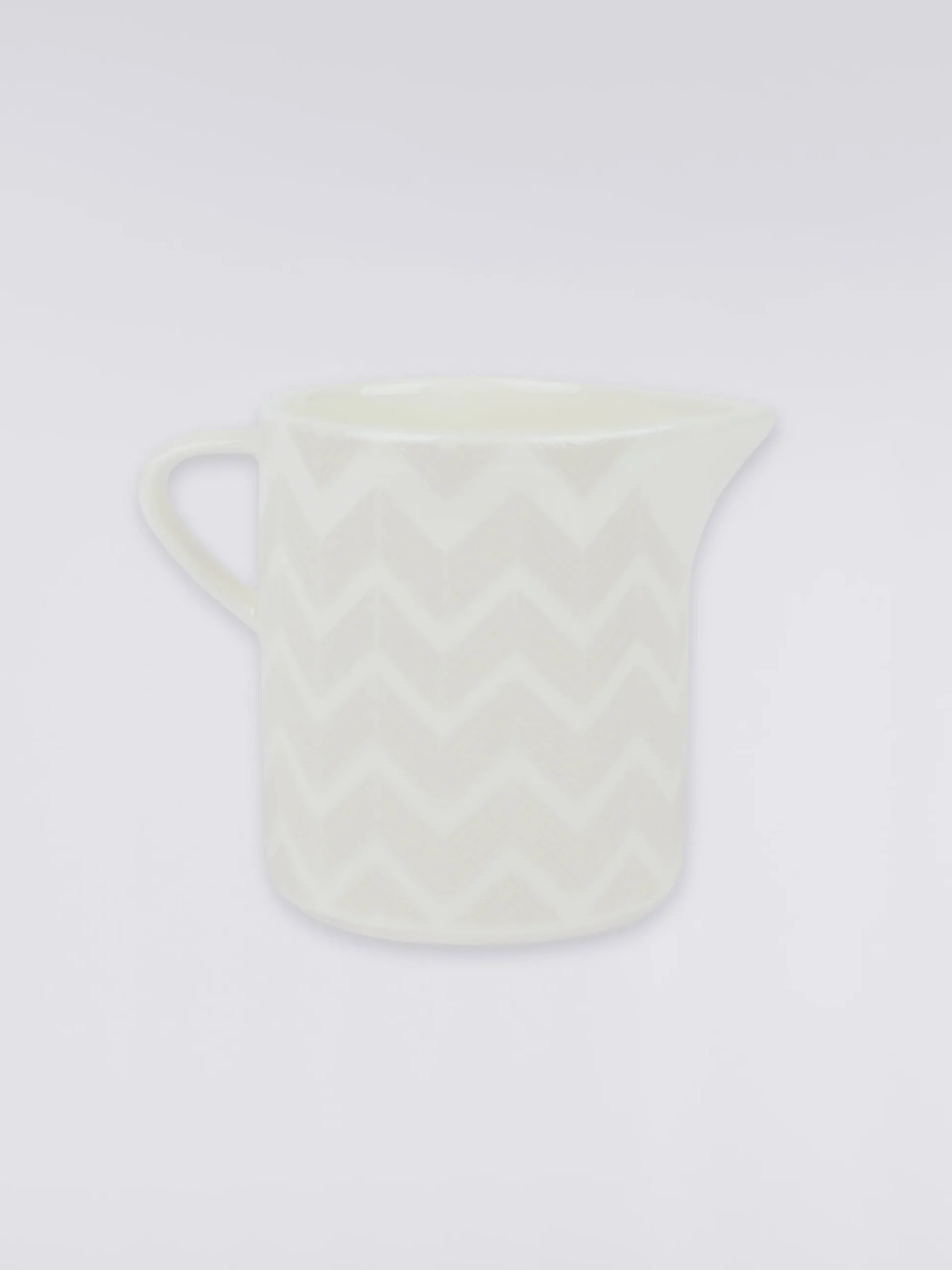 Zigzag White Milk Jug