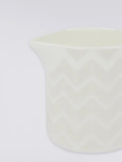 Zigzag White Milk Jug