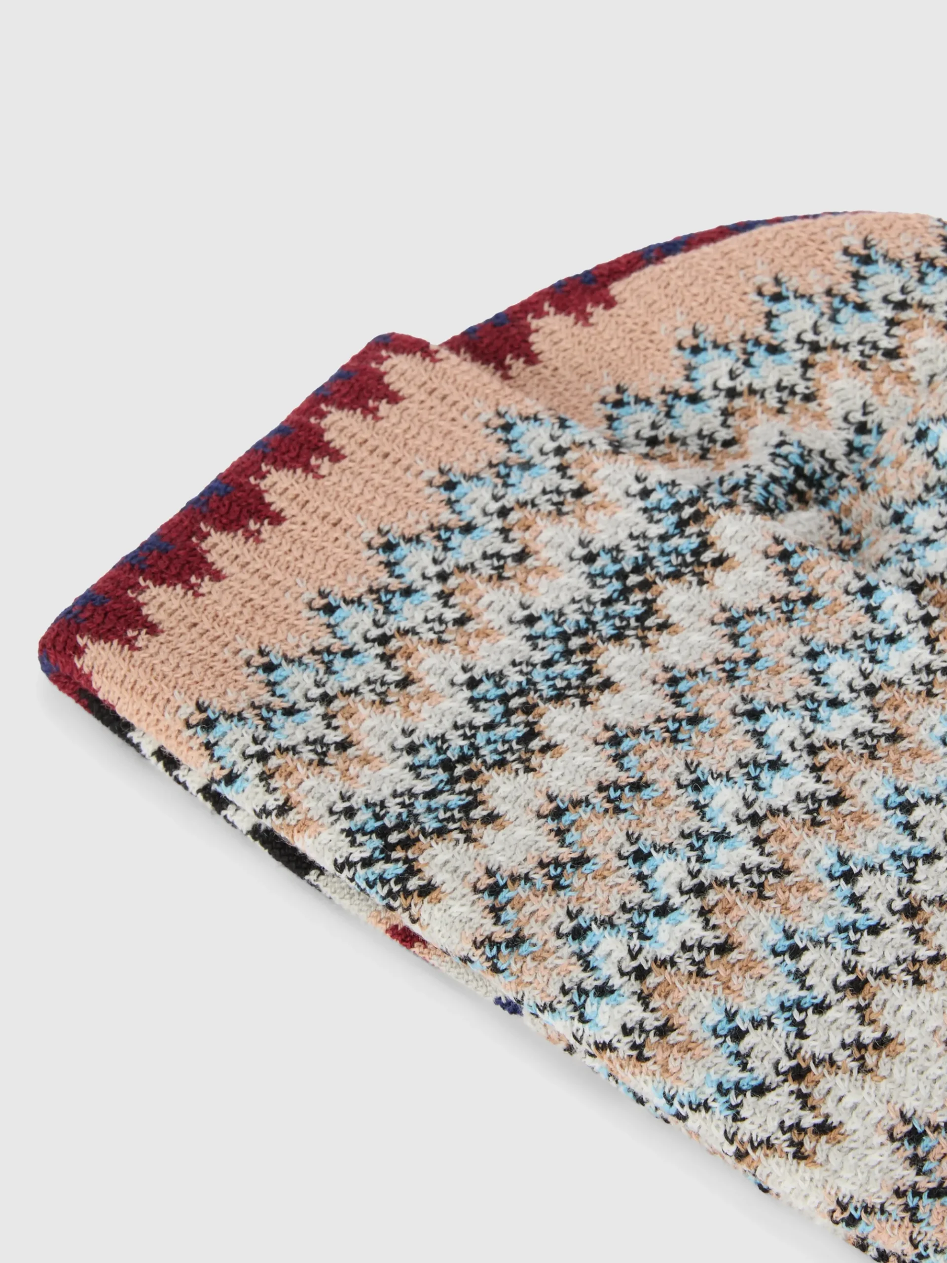 Zigzag wool blend beanie